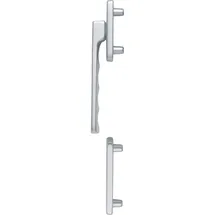 HOPPE Fenstergriff-Halbgarnitur Toulon außen flach, Aluminium silber eloxiert
