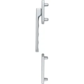HOPPE Fenstergriff-Halbgarnitur Toulon außen flach, Aluminium silber eloxiert