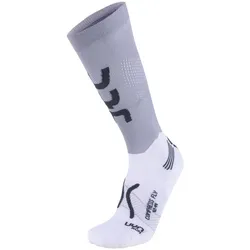 UYN Run Compression Fly lange Laufsocken mit Cool-Air-Flow Technologie aus Natex Herren pearl grey/grey 42-44