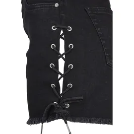 URBAN CLASSICS Waist Denim Lace Up Kurze Hose Black 30