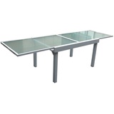 Gravidus Gartentisch Ausziehtisch Esstisch Tisch Tafel Garten Terrasse Aluminium Glas