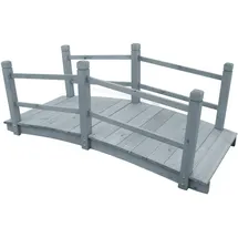 vidaXL Gartenbrücke 140 x 60 x 56 cm Grau