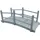 vidaXL Gartenbrücke 140 x 60 x 56 cm Grau