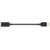 Lenovo 4X90U45346 USB-C-Kabeladapter Slim-Tip schwarz - Adapter für Kabel (USB-C, Slim-Tip, Stecker/Buchse, 0,018 m, schwarz)