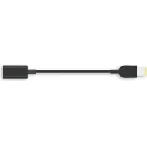 Lenovo 4X90U45346 USB-C-Kabeladapter Slim-Tip schwarz - Adapter für Kabel (USB-C, Slim-Tip, Stecker/Buchse, 0,018 m, schwarz)