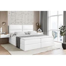 altdecor Boxbett, mit Matratze und Lattenrost, - BOXI3 - 120x200 cm Weiß Hochglanz,