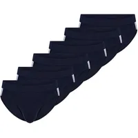 SCHIESSER Slip unifarben blau XXL 6er Pack