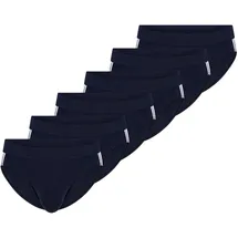 SCHIESSER Slip unifarben blau XXL 6er Pack