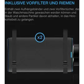 AC Infinity Aktivkohlefilter mit australischer Aktivkohle, 100 mm