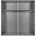 WIMEX »Easy Plus, Kleiderschrank Made in Germany«, mit Glaseinsatz/ Rauchglas, viele Breiten zur Auswahl, schwarze Griffe schwarz