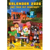 Markt + Technik Kalender 2026 - 365 Tage mit Minecraft; inklusive Tipps, Tricks & Crafting Rezepten im DIN A4 Format