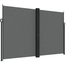 vidaXL Seitenmarkise 220 x 600 cm Anthrazit Aluminium
