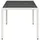 vidaXL Gartentisch mit Glasplatte Weiß 190x90x75 cm Poly Rattan