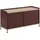 Muuto Enfold Sideboard 124 x 63 cm Eiche geölt / deep red