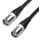 ECON CAT6A 1m RJ45 auf RJ45 mit Schutzgehäuse schwarz 1m