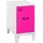 simonlocker montadas Spind Stahl 40,0x50,0x57,5 cm Weiß/Pink abschließbar