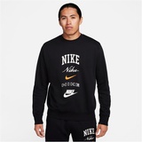Nike Club Fleece Sweatshirt Schwarz, F010