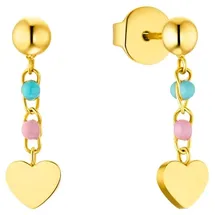 Prinzessin Lillifee Ohrhänger Edelstahl, IP Gold in Rosa | Gr.: onesize