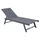 Home Deluxe NAILEA Gartenliege 192 x 60 x 96 cm Grau