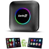 CarlinKit Wireless Carplay/Android Auto AIBox LED Version, geeignet für Fahrzeuge mit kabelgebundenem CarPlay, eingebautes 8+128G Android 13.0, Unterstützung für YouTube, Disney+ und mehr!