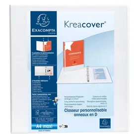 Exacompta Kreacover DIN A4 50 mm Weiß 10 St.