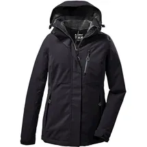 KILLTEC Damen Outdoorjacke Funktionsjacke mit abzippbarer Kapuze KOW 140 WMN Jckt wasserdicht, Winddicht, atmungsaktiv 00200-schwarz 54