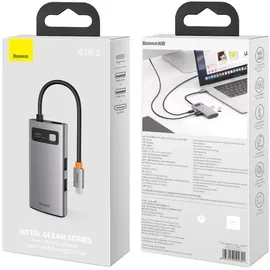 Baseus Metal Gleam Series 4-in-1 USB-C Hub,