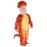 Underwraps Kostüm T-Rex Dinosaurier, Tyrannosaurus Rex Dino Kostüm für Kids orange 104-122