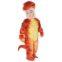 Underwraps Kostüm T-Rex Dinosaurier - Fasching Halloween Kostüm, Tyrannosaurus Rex Dino Kostüm für Kids orange 104-122