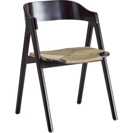 Hammel Furniture Holzstuhl Findahl by Hammel Mette Wasserhyazinthe schwarz 2er Set