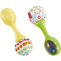 Mattel Fisher-Price Babys Rumba-Rasseln Spielzeug, 2er-Set für Babys ab