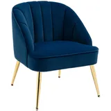 Homcom Ohrensessel mit Samtoptik 65 x 64 x 77 cm