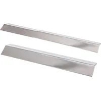 All'Grill Flammenschutzblech ausziehbar 35 bis 60 cm Edelstahl weiß