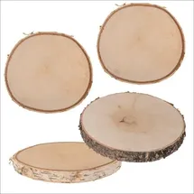 Schwäbische Albumfabrik Holz-Deko-Baumscheiben, 4er Set