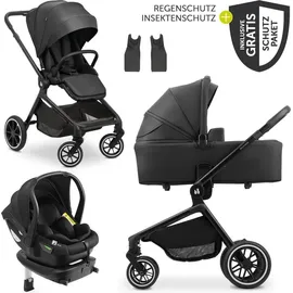 hauck 4in1 Kinderwagen-Set Move N Care Trio Set - Schwarz