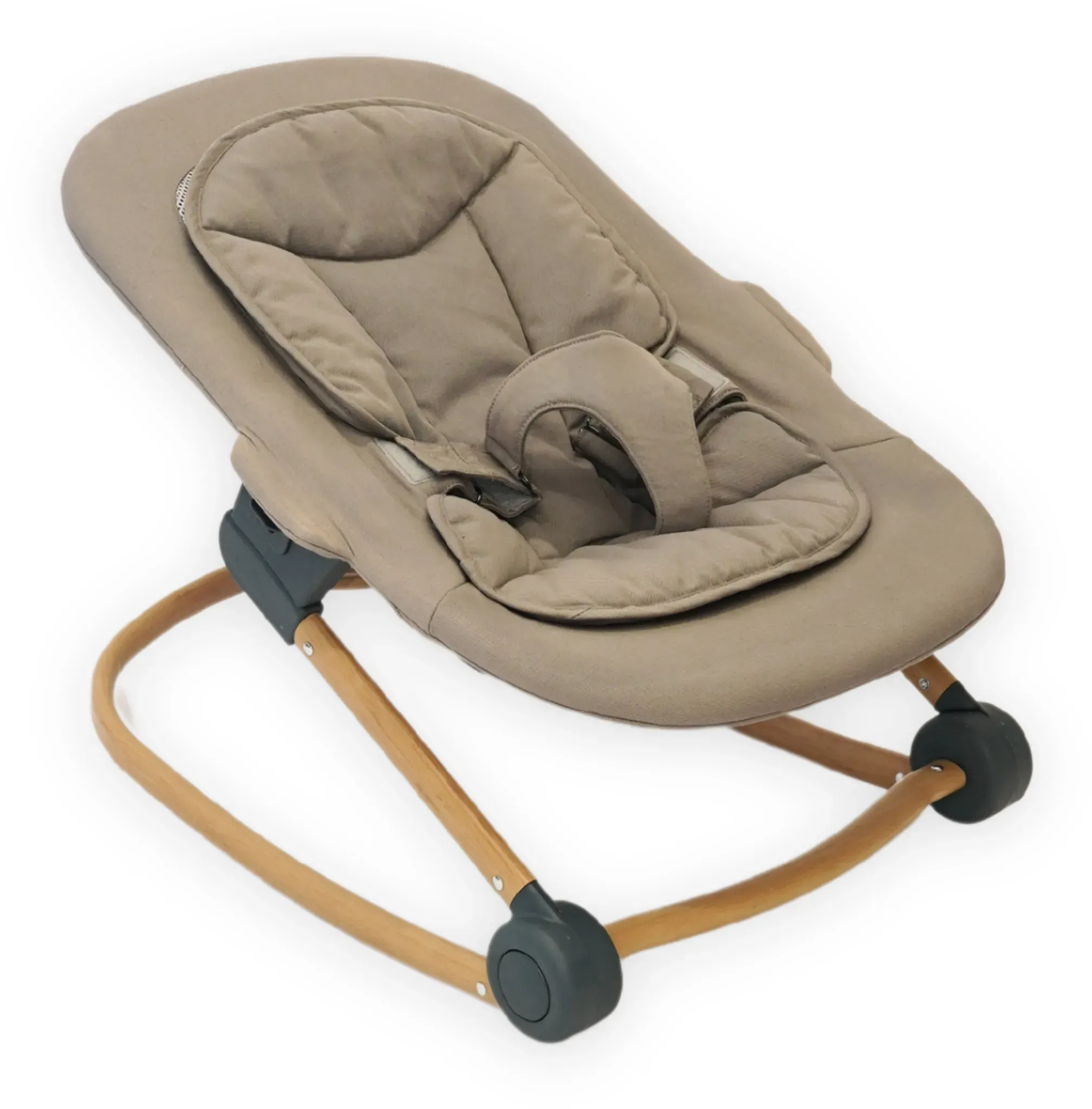 Babywippe taupe, Baby Bouncer, Newborn Aufsatz für Hochstuhl,shadygrey