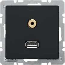 Berker USB-Steckdose 2 St. Anthrazit