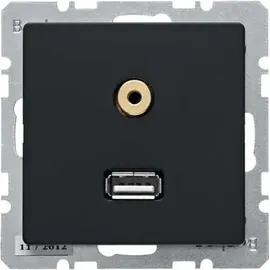 Berker USB-Steckdose 2 St. Anthrazit