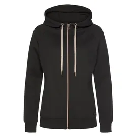 LASCANA Kapuzensweatjacke Damen schwarz Gr.40/42