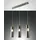 Fabas Luce Sintesi 3-flg. 60W 40 cm rund grau transparent
