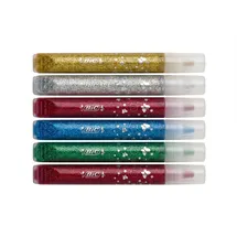 BIC Bastelkleber Glitter Glue Metallic 6 Stück