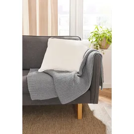 Primera Strickdecke 130 x 170 cm Grau