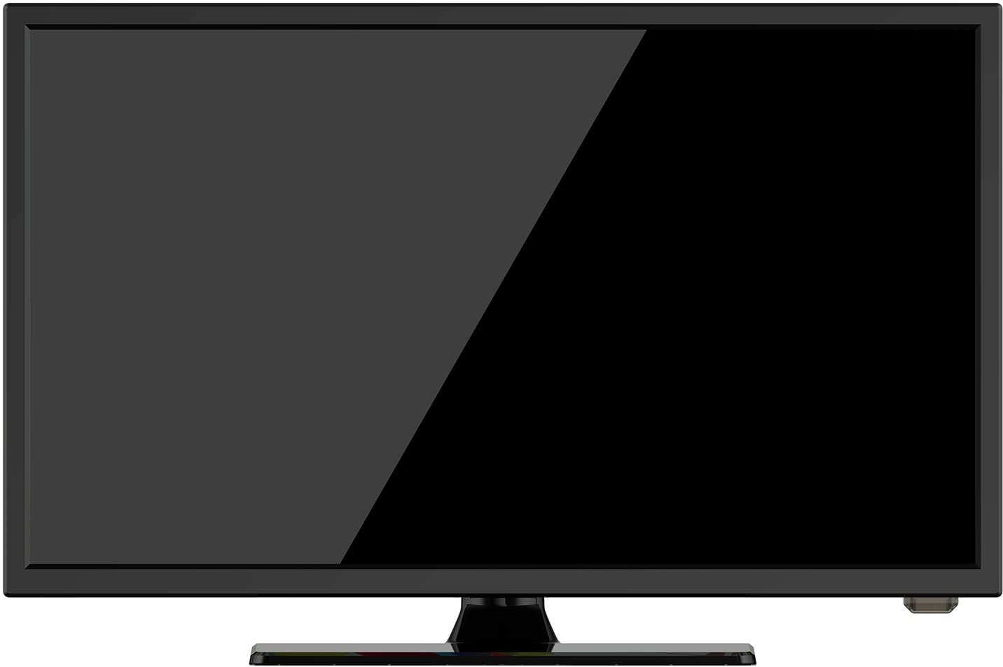 Reflexion 24 Zoll Smart Wide-Screen Full HD LED-Fernseher für Wohnmobile mit DVB-T2 HD, DVD-Player, Bluetooth, Triple-Tuner und 12 Volt KFZ-Adapter (12 V/24 V, HDMI, USB, DVB-T Antenne), Schwarz