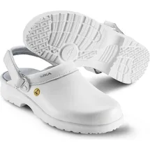 Sika Arbeitsschuh Fusion ESD offener Clog mit Fersenriemen Weiß-48 - Weiß - 48