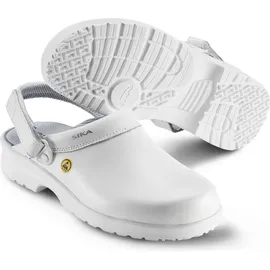 Sika Arbeitsschuh Fusion ESD offener Clog mit Fersenriemen Weiß-48 - Weiß - 48