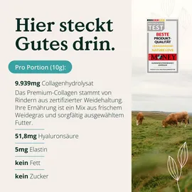 Nature Love Premium Collagenpulver mit Hyaluronsäure und Elastin 500 g