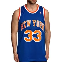 Mitchell & Ness #33 Patrick Ewing Classic Swingman Basketballtrikot Herren blau/orange, M - M