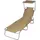 furnicato Sonnenliege 189 x 58 x 27 cm Taupe