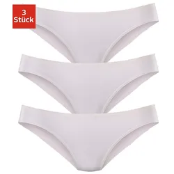 Bikinislip LASCANA "aus hochwertiger Modal-Qualität", Damen, Gr. 40/42, weiß, Obermaterial: 94% Modal (TENCEL), 6% Elasthan, unifarben, körpernah, Unterhosen