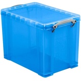 Really Useful Box Aufbewahrungsbox 19,0 l transparent, blau 39,5 x 25,5 x 29,0 cm